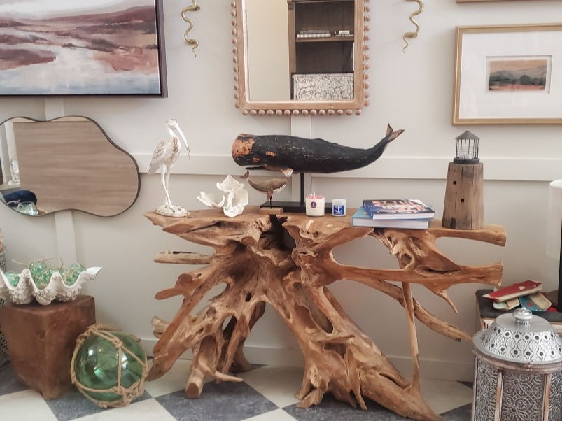 Curated furniture and home accessories display
